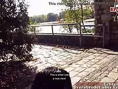 So this German Latina milf gets caught in a public sex pickup at Berlin park, turning into a wild outdoor pov date with flashing and fucking.