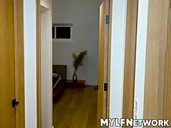 Ariel discovers Solo masturbating with Chloe then decides to teach him intense sexual experiences through interracial threesome with big black cock