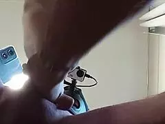 Preview of this naked milf in pantyhose and heels giving a deepthroat blowjob with cum swallow 😏