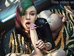 Cyberpunk Best of Panam Judy Part 2 Horizontal 4K with Sound Feels So Intense in Group Anal Action