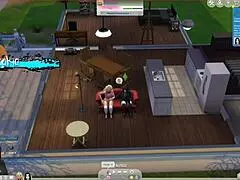 Sims 4 - milf og goth-milf bor sammen og knuller forskjellige folk