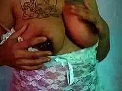 feeling so naughty, slipping into my sexy putita mode with these natural big tits and dildo play