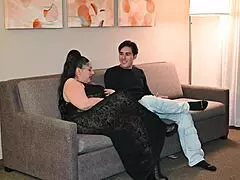 I feel so turned on watching this horny Latina step mom tease and fuck her step son with goddessx