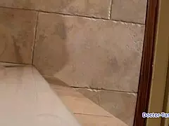 Dr Tampa Locks Up Broad Naomi Alice In Latex With Gloves And Handcuffs Spreading