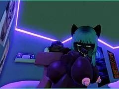 candy's demi-human friend gets fucked deep in part 2