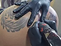 Whoa, check out how I'm modifying the tattoo around my ass - it's way bigger now than before!