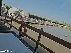 Meeting that swinger couple at the lake leads to rough group sex outdoors with cumshots