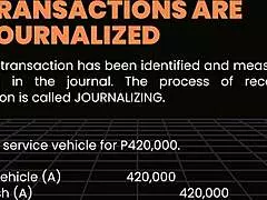 pinay college student explains the full accounting cycle in class