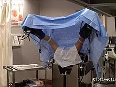 i uh i mean i'm like totally the human guinea pig here phoenix rose in this wild latex skirt spreading scene with vibrator close-ups and gloves