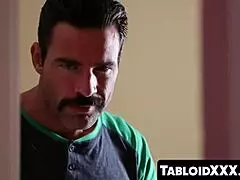 Oh wow, Summer Days' taboo cam show with stepdaddy turns explicit as he bends her over for doggystyle and face fucking!