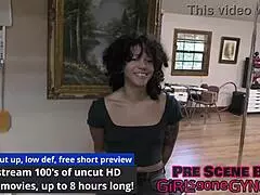 nicole luva tries on the doctors new scrubs for a quick backstage look