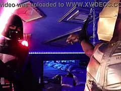 Blonde babe in cosplay takes monster cocks in orgy with dildos, deepthroat blowjobs, and cum creampies in missionary.