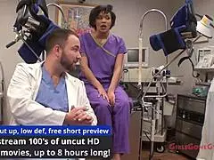 오 맨 이거 봐 😏 Jackie Banes 간호사 Lilith Rose 연간 부인과 검사 병원 숨긴카메라