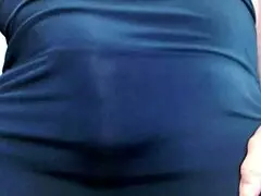 dawn's fine fat ass in tights, showing off with orgasm denial