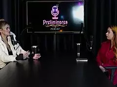 Compilation Of Jhocy In Preliminares Podcast Features Bia Hot In Sexy Brazilian Swingers Game With See-Through Lingerie And Cosplay