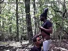 You think you can handle my deep throat skills while I lick your ass out in the forest?