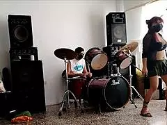 Latina Curvy Babe Dances Stripping with Huge Ass Shaking in Homemade Fetish Roleplay.