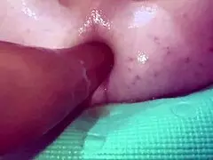 Stretching his asshole for the third time today... 😈