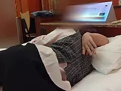 Horny Secretary In Fishnets And Miniskirt Begs For Cock Riding And Creampie With Passionate Moans