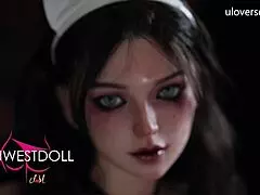 Whoa, that Halloween nurse sex doll from uloversdoll gets fucked like a dark devilish monster! 😈👻