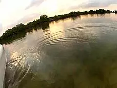 flashing tits and boobs on a boat in public outdoor setting