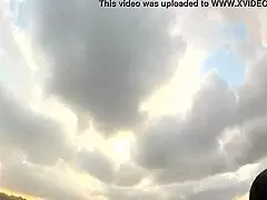 flashing tits and boobs on a boat in public outdoor setting