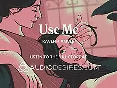 Hey, I tied up my girlfriend and teased her pussy with a vibrator in this hot lesbian BDSM roleplay with orgasm denial and cuffs 😈🔥