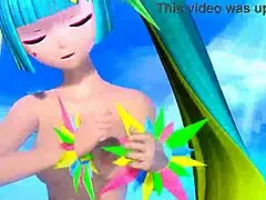 oh gosh, i mean, hatsune miku and rin in project diva nude mod, all fully nude like