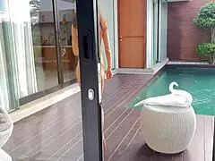 Katty West Wakes Up Her Boyfriend With A Steamy Pov Blowjob By The Pool, Leading To Rough Doggystyle Fucking And A Morning Creampie