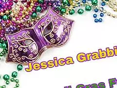 I flash my big natural tits as ebony pornstar jessica grabbit at mardi gras
