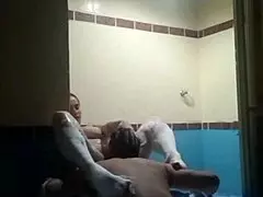 This milf latina with huge natural tits and hairy pussy got bent over and fucked doggystyle by a client in a hot colombian motel as the tattooed prostitute moaned