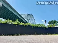 Yo, how does this pretty Memphis girl handle deepthroating that big black cock outdoors?