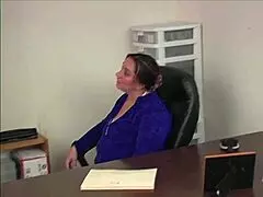 oh god, my mature chubby milf boss taylor strips down before she spanks me and then fucks me doggystyle with her big natural tits and wet shaved pussy... i-i can't resist submitting to her domination as her secretary