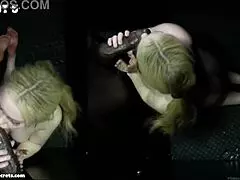 Is that the biggest cock you tried to swallow at gloryhole? Cumshot covers your tongue in liquid lunch!