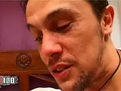 hey, young busty french actress leeloo gets fucked on bed with cumshot on her tits