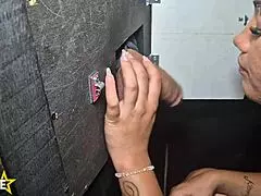 Wife Taken To Gloryhole By Cuckold For Some Latina Tit And Blowjob Fun