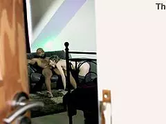 Dru bangs Ryder in UK teen interracial POV with spanking and ass shaking