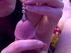 Extreme sounding druipt voorvocht tijdens intense lul wrijf en swap