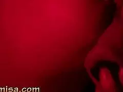 redhead milf pounds her pussy hard then fingers ass in bdsm session