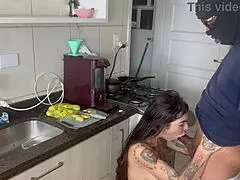 cooking with my buddy then bam his bbc barebacks me hard whoa