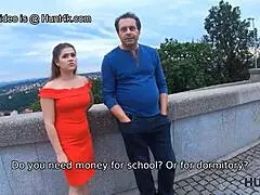 Ich entdecke geile Brünette Ehefrau-Double und ficke sie für Cash hart durch