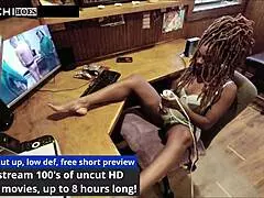 Hey i masturbate watching my own big tits and shaved pussy bounce with vibrator