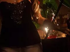 whoa check out this busty brunette slut ripping clothes to slam her dripping pussy on manuels huge cock in the kitchen