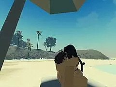Fucking Roblox Catgirl Hard. Creampie Ends Beach Fuck Fest. She Begs More.