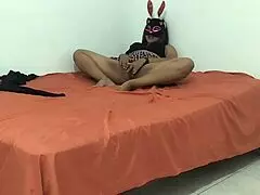 Rebellious student's dry dark pussy gets pounded doggy