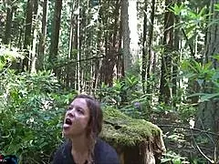 chubby cheerleader erin electra fucked deep in forest skirt up