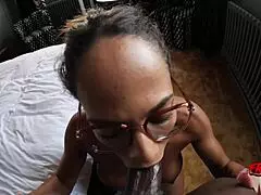 french nerd pornstar diana lawrence slurps bbc sloppy with oiled ass lick