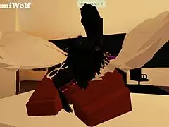 Beautiful Ebony Futanari Empties Huge Balls with Monster Black Cock