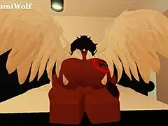 Beautiful Ebony Futanari Empties Huge Balls with Monster Black Cock