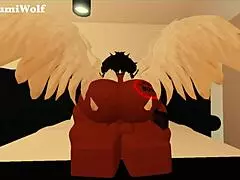 Beautiful Ebony Futanari Empties Huge Balls with Monster Black Cock